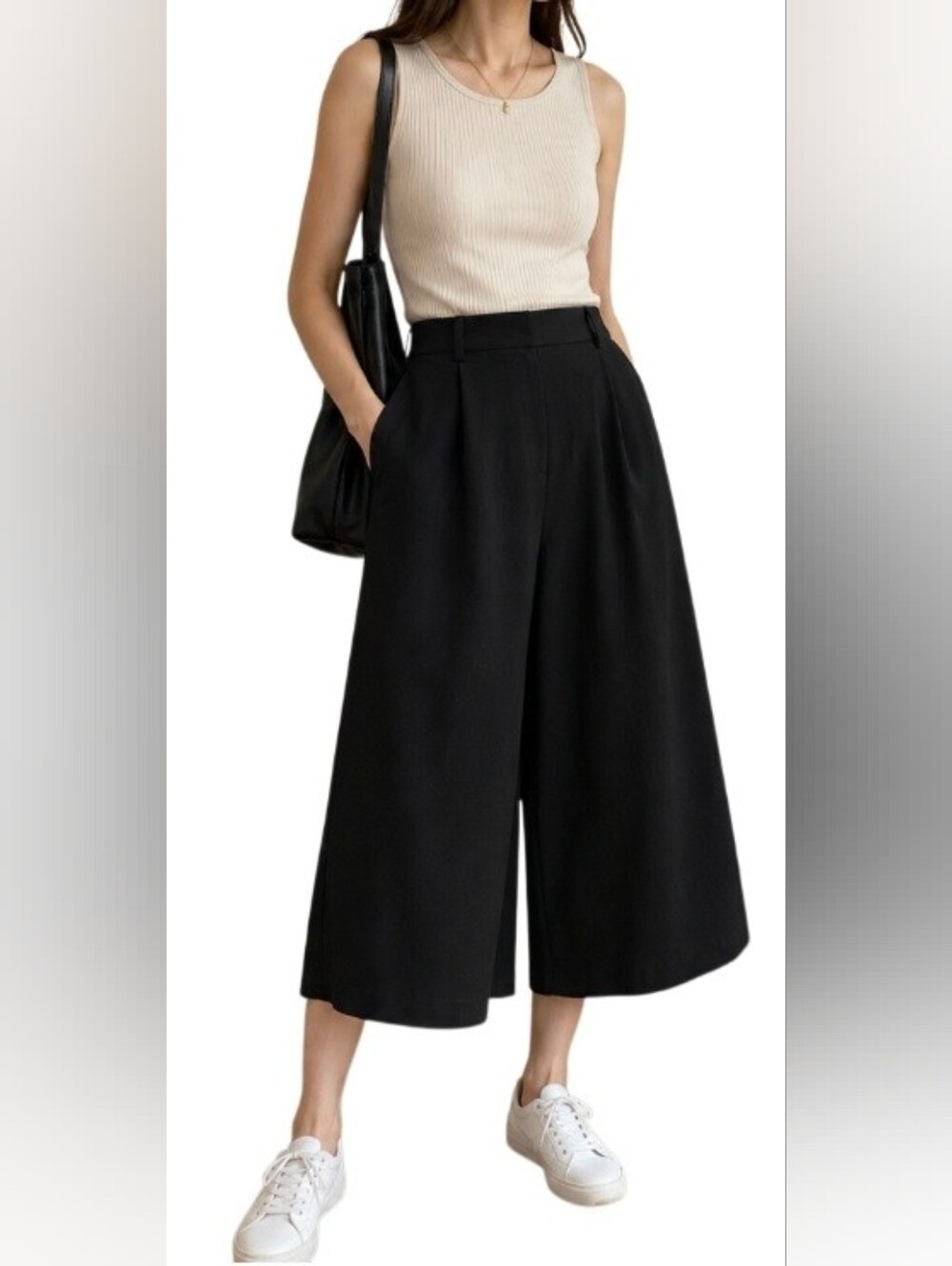 Uniqlo Black Gauchos Small